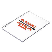 Carnet Clarinet Me Rend Heureux (Côté gauche)