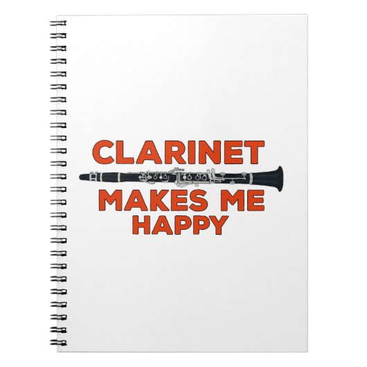 Carnet Clarinet Me Rend Heureux (Devant)