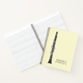 Carnet Clarinet Music Teacher Band Musicien (Intérieur)