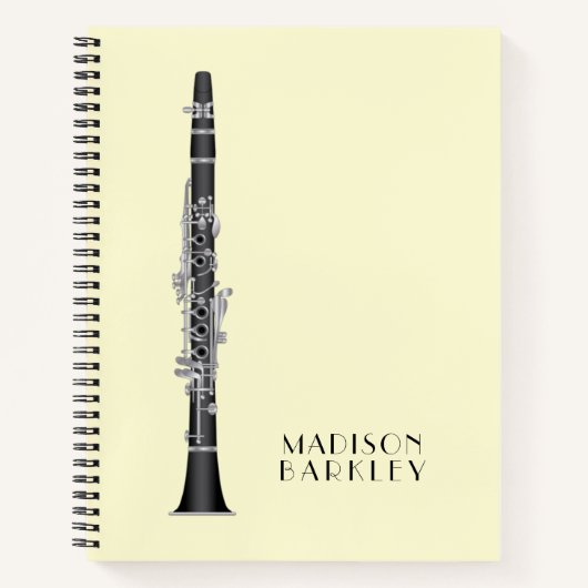 Carnet Clarinet Music Teacher Band Musicien (Devant)