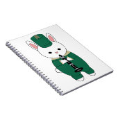 Carnet Clarinet Rabbit Marching Band Vert Or (Côté Droit)