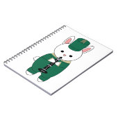Carnet Clarinet Rabbit Marching Band Vert Or (Côté gauche)