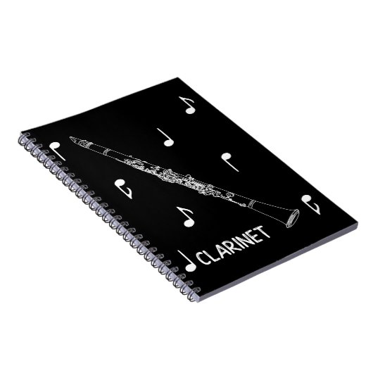 Carnet Clarinette de notes musicales (Côté Droit)