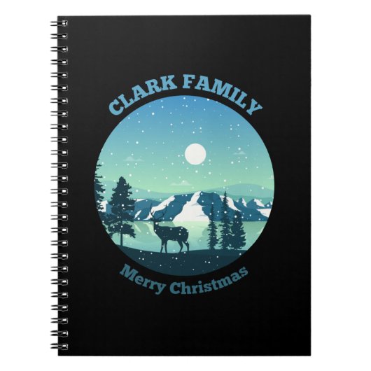Carnet Clark Family Joyeux Noël (Devant)