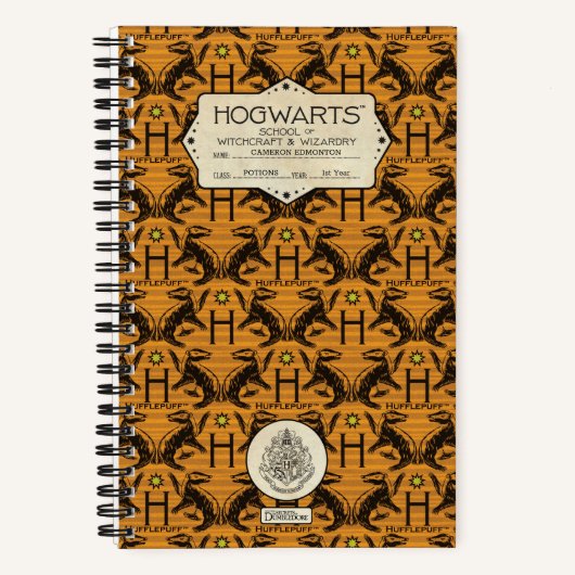 Carnet Clase HOGWARTS™ School HUFFLEPUFF™ (Recto)