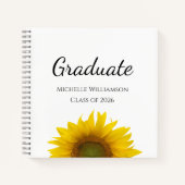 Carnet Classe de 2025 Sunflower Graduation Party Invité (Devant)
