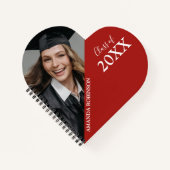 Carnet Classe De Diplôme De | Coeur photo (Devant)