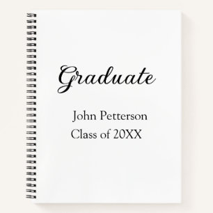 Carnet Classe de fin d'études de 20XX simple graduation m