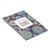 Carnet Classe de Motif simple moderne Chic Navy Bleu (Côté Droit)