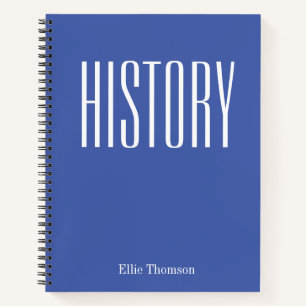 Carnet Classe d'histoire personnalisée Papier graphique s