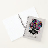 Carnet Classe Florale Afro Femme (Intérieur)