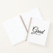 Carnet Classe Grad de 2024 noir blanc script personnalisé (Intérieur)