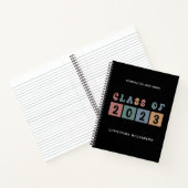 Carnet Classe Retro Personnalisée de 2023 Graduation Cute (Intérieur)