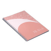 Carnet Classeur de Concours sur Mesure - Rose Gold Glitz (Côté Droit)