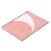 Carnet Classeur de Concours sur Mesure - Rose Gold Glitz (Côté gauche)
