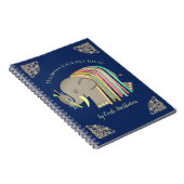 Carnet Classeur de motif de métiers d'éléphant de fil de (Côté Droit)
