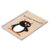 Carnet Classeur drôle mauvais de Penguin™, de nouveau à (Côté gauche)