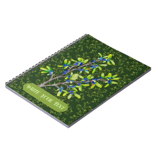 Carnet Classeur vert Blackthorn (Côté gauche)