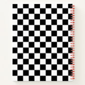 Carnet Classic À damiers Racing Sport Check Black White (Dos)