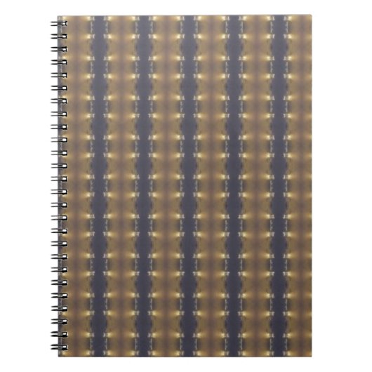Carnet Classic Black Brown Gold Stripes and Squares (Devant)