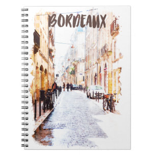 Carnet Classic Bordeaux France Aquarelle Travel