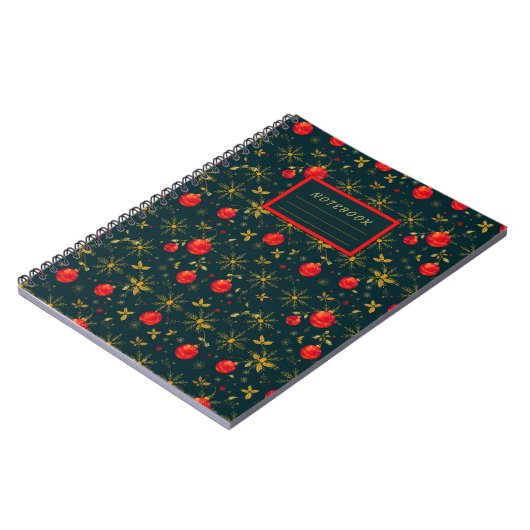 Carnet Classic Christmas Pattern Softcover Notebook (Côté gauche)