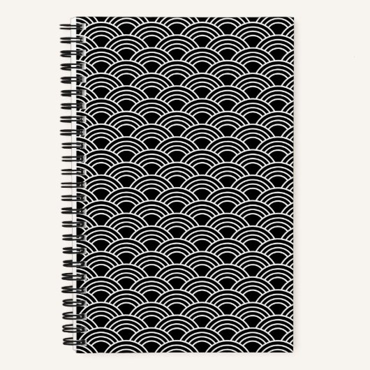 Carnet Classic Japanese Seigaiha Wave Pattern (Recto)