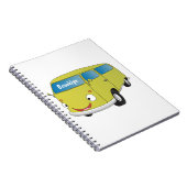 Carnet Classic lime green van cartoon (Côté Droit)