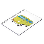 Carnet Classic lime green van cartoon (Côté gauche)