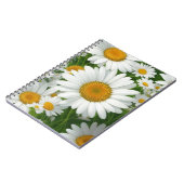 Carnet Classic marguerite motif blanc champs fleuris verd (Côté gauche)