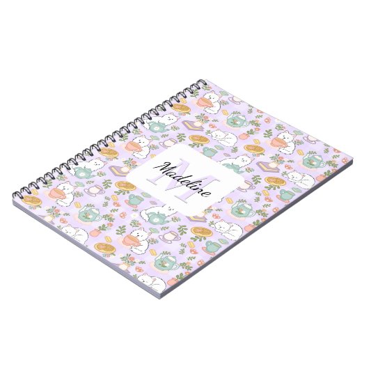 Carnet Classic Notebook Tea & Bookish Cats (Côté gauche)