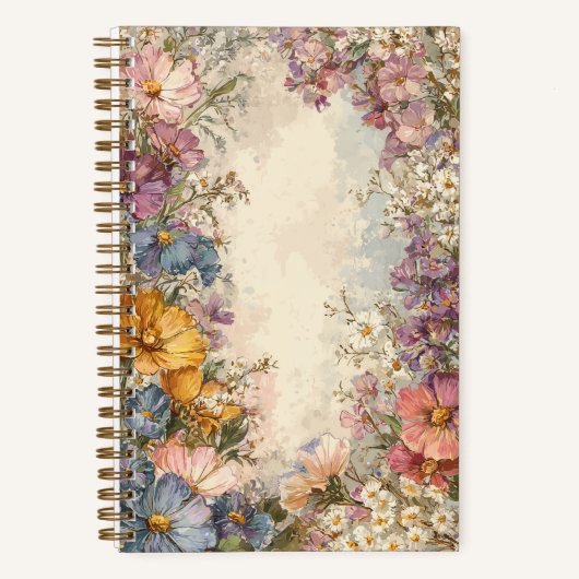 Carnet Classic Old Fashioned Flowers (Recto)