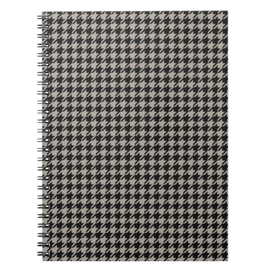 Carnet Classic Pepita Houndstooth Motif Black Grey (Devant)