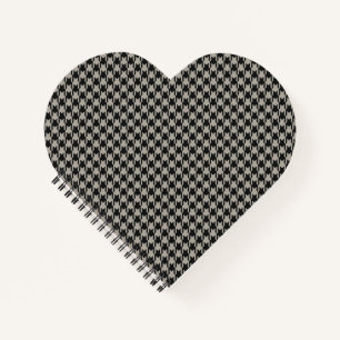 Carnet Classic Pepita Houndstooth Motif Black Grey