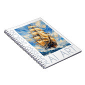 Carnet Classic Tall Ship at Sea – Impasto Nautical Art (Côté Droit)