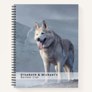 Carnet Classic Winter Snow Fox Custom BUCKET LISTE