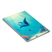 Carnet Classique, art côtier de raie manta (Côté Droit)