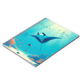 Carnet Classique, art côtier de raie manta (Côté gauche)