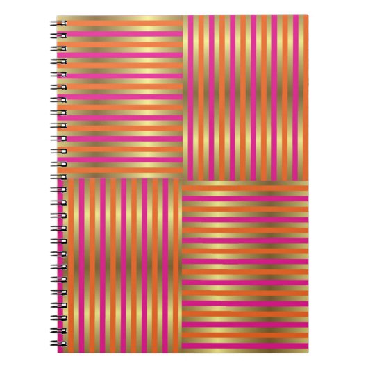 Carnet classique de conception numérique 3D coloré (Devant)