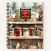 Carnet Classique De Recettes De Noël Pour Repas En (Devant)