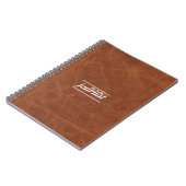 Carnet classique en cuir Brown (Côté gauche)