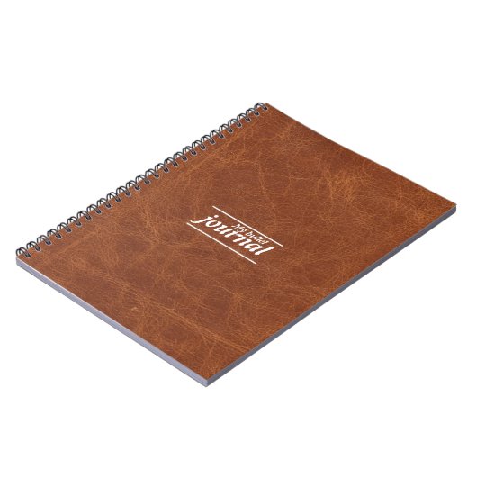 Carnet classique en cuir Brown (Côté gauche)