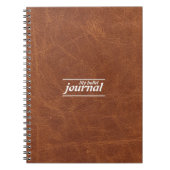 Carnet classique en cuir Brown (Devant)