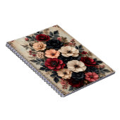 Carnet Classique Floral Vintage (Côté Droit)