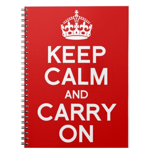 CARNET CLASSIQUE GARDEZ CALME ET CONTINUEZ (Devant)
