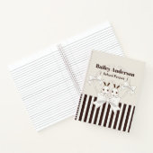 Carnet Classique Moderne Rayure Mignon Dessin Animé Jumea (Intérieur)