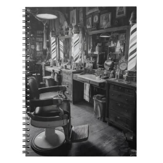 Carnet classique Vintage Barbershop (Devant)