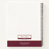 Carnet Classy Burgundy Ivory (Dos)