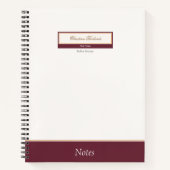 Carnet Classy Burgundy Ivory (Devant)