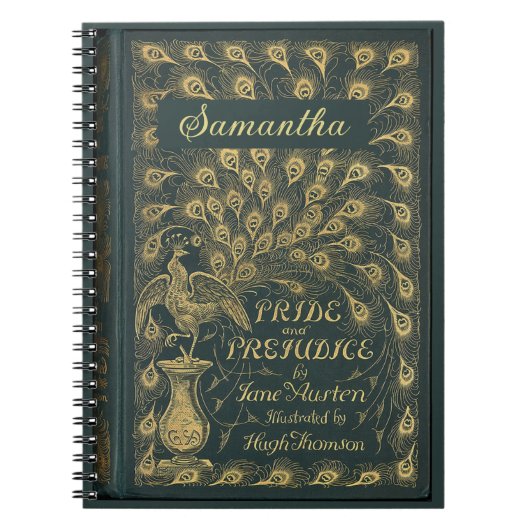 Carnet Classy Jane Austen Pride and Prejudice Book Cover (Devant)